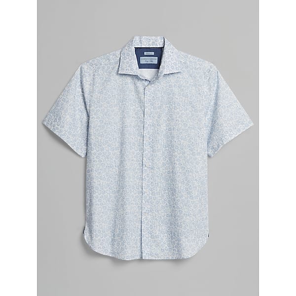 Joseph Abboud Big & Tall Men's Modern Fit Button Up Shirt Light Blue - Size: LT TMW6BC750593