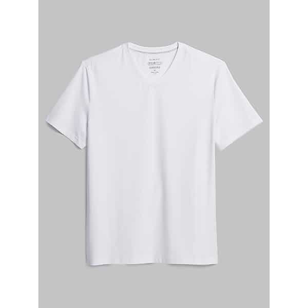 Awearness Kenneth Cole Men's Slim Fit Performance V-Neck Tee White - Size: 1X TMW6BE550110