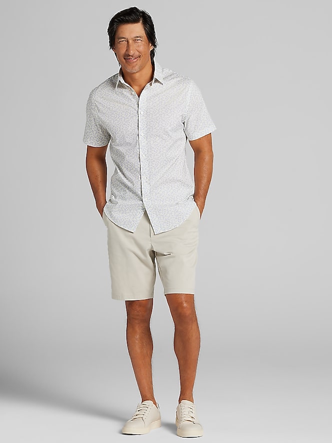 Awearness Kenneth Cole CHILLFLEX Slim Fit Performance 4-Way Stretch Button Up Shirt