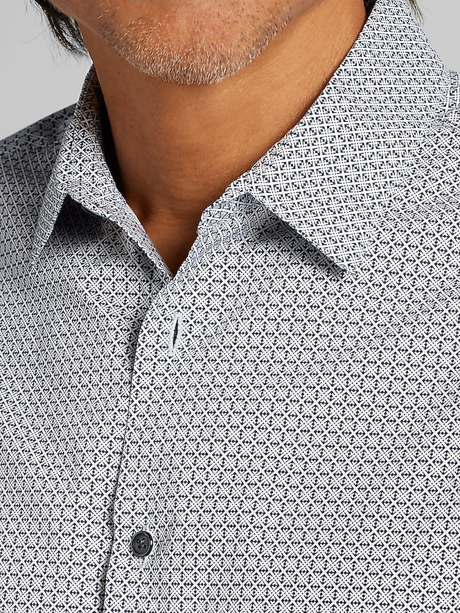 Awearness Kenneth Cole Slim Fit Performance 4-Way Stretch Button Up Shirt