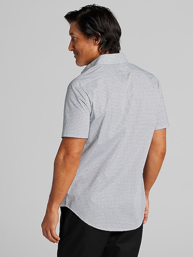 Awearness Kenneth Cole Slim Fit Performance 4-Way Stretch Button Up Shirt