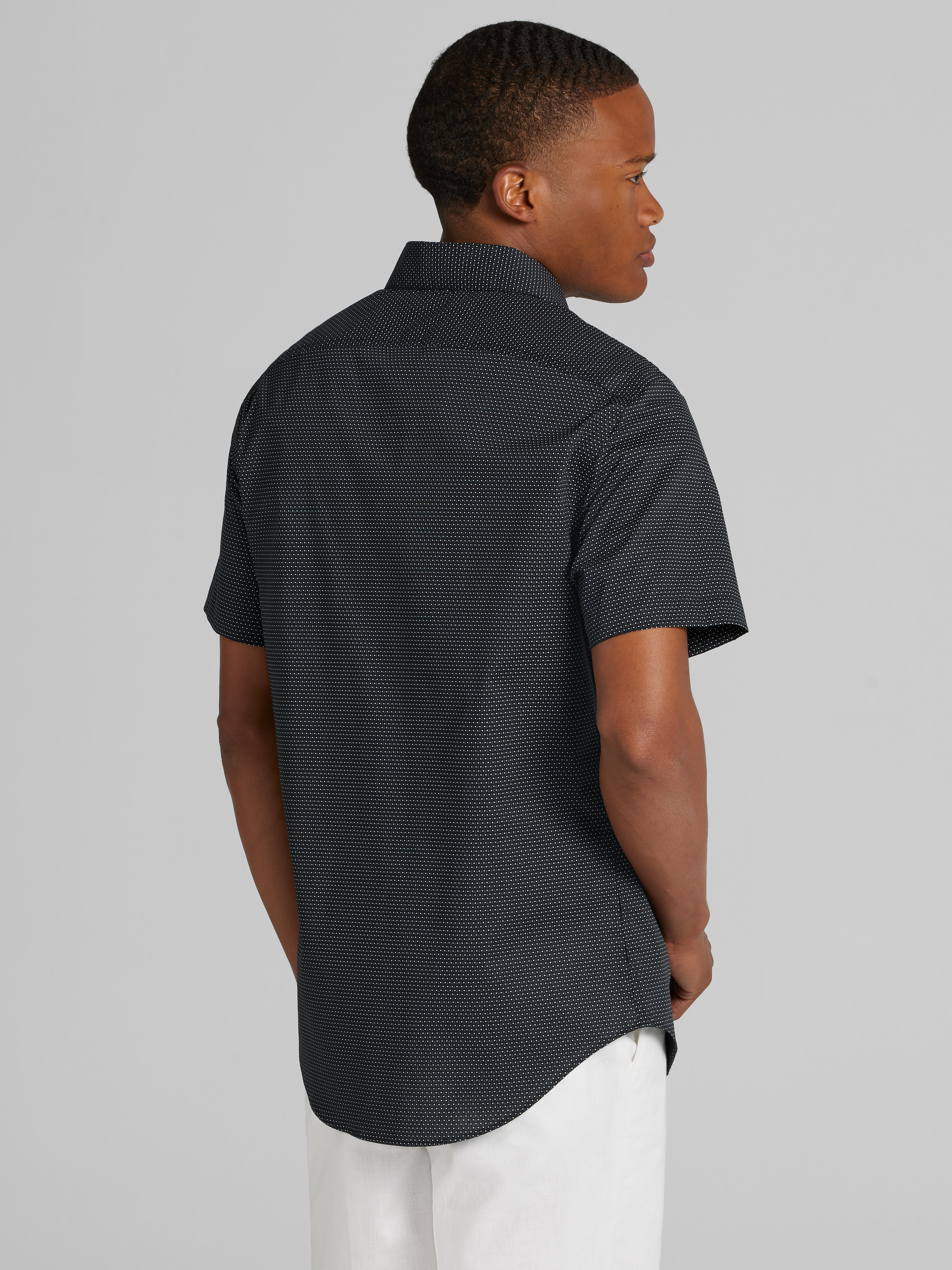 Slim Fit Short Sleeve Button Up Shirt