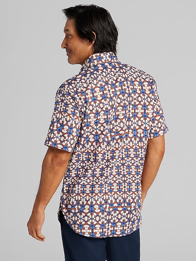 Joseph Abboud Modern Fit Linen Blend Button Up Shirt