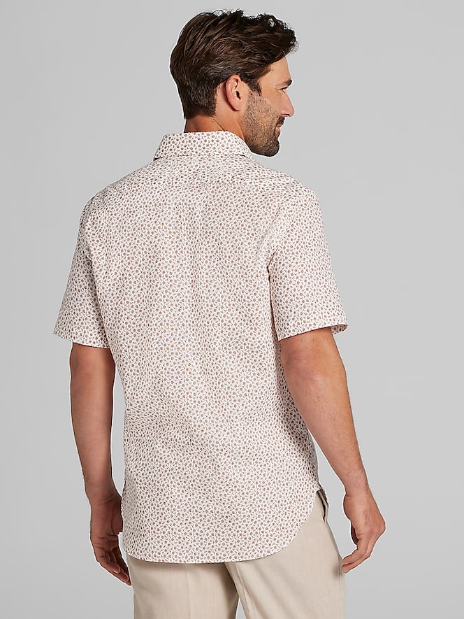 Joseph Abboud Modern Fit Linen Blend Button Up Shirt