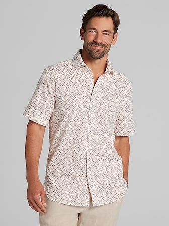 Modern Fit Button Up Shirt