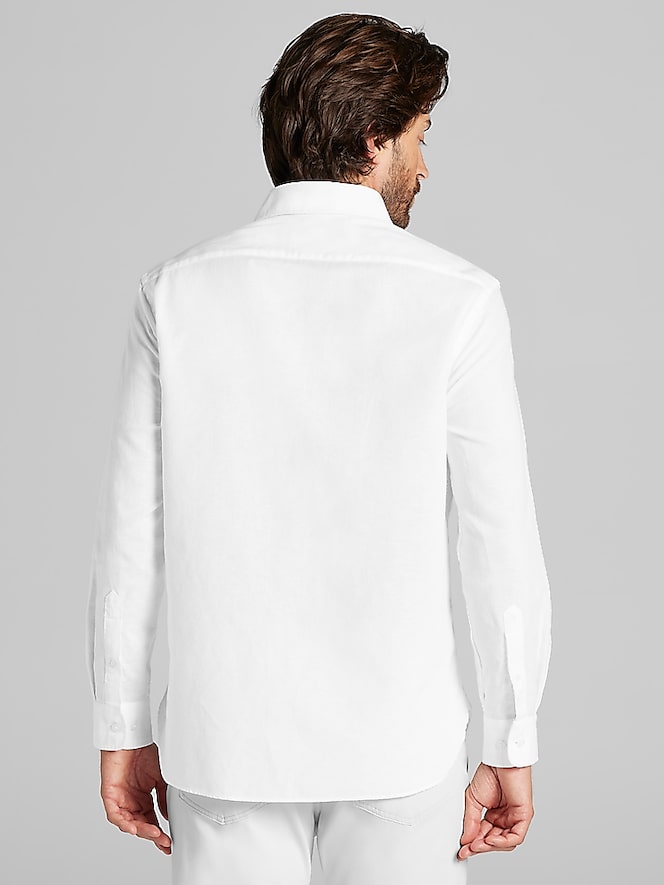 Joseph Abboud Modern Fit Linen Blend Button Up Shirt