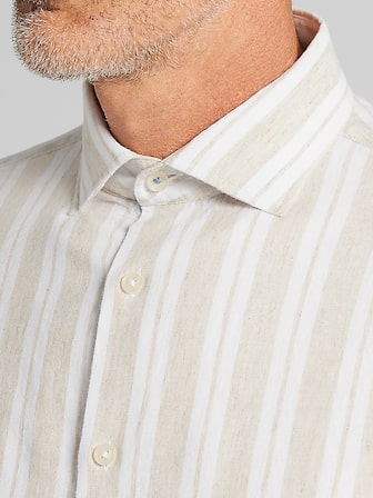 Modern Fit Button Up Shirt