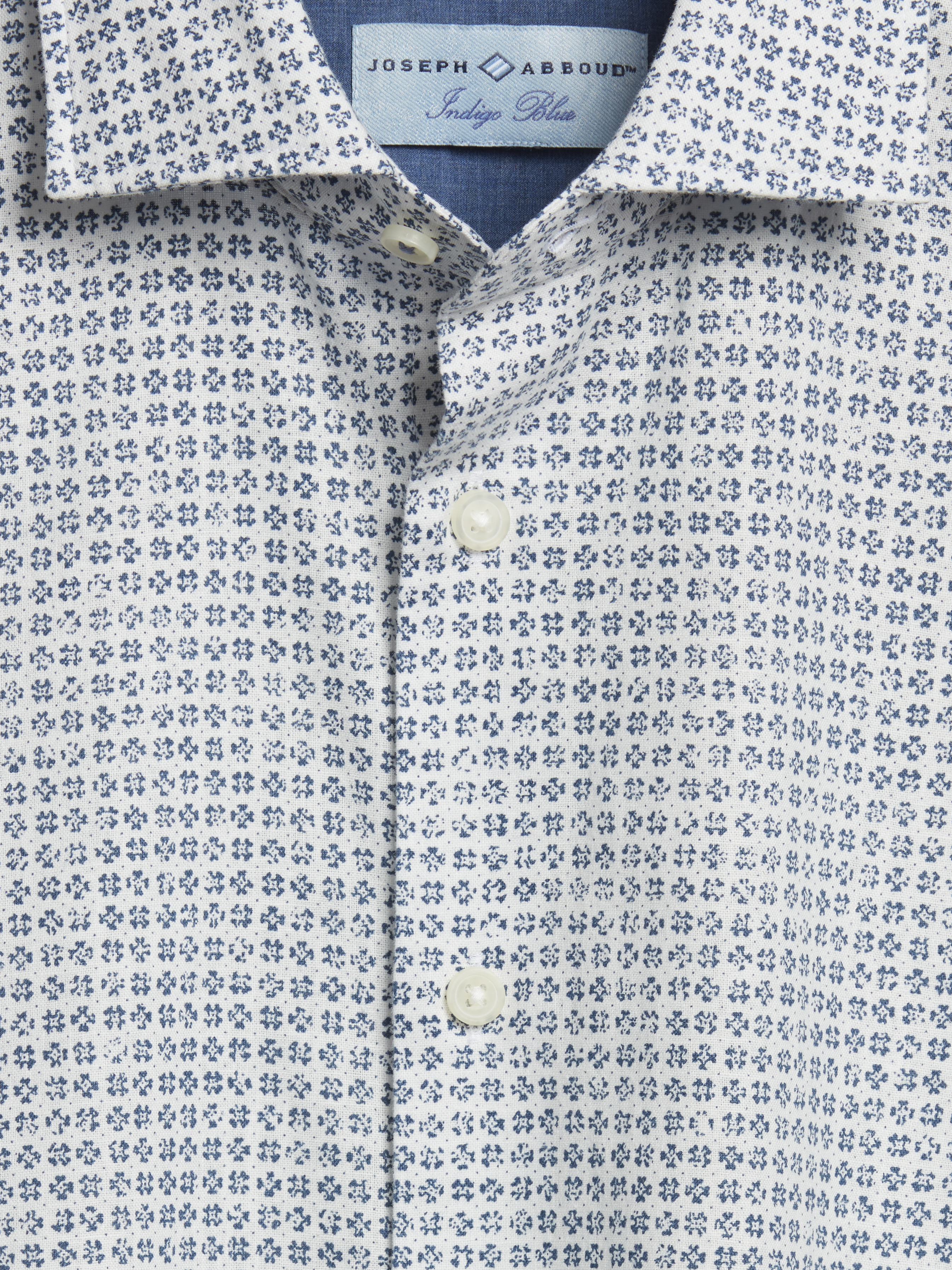 Modern Fit Four Leaf Clover Short Sleeve Button Up Shirt