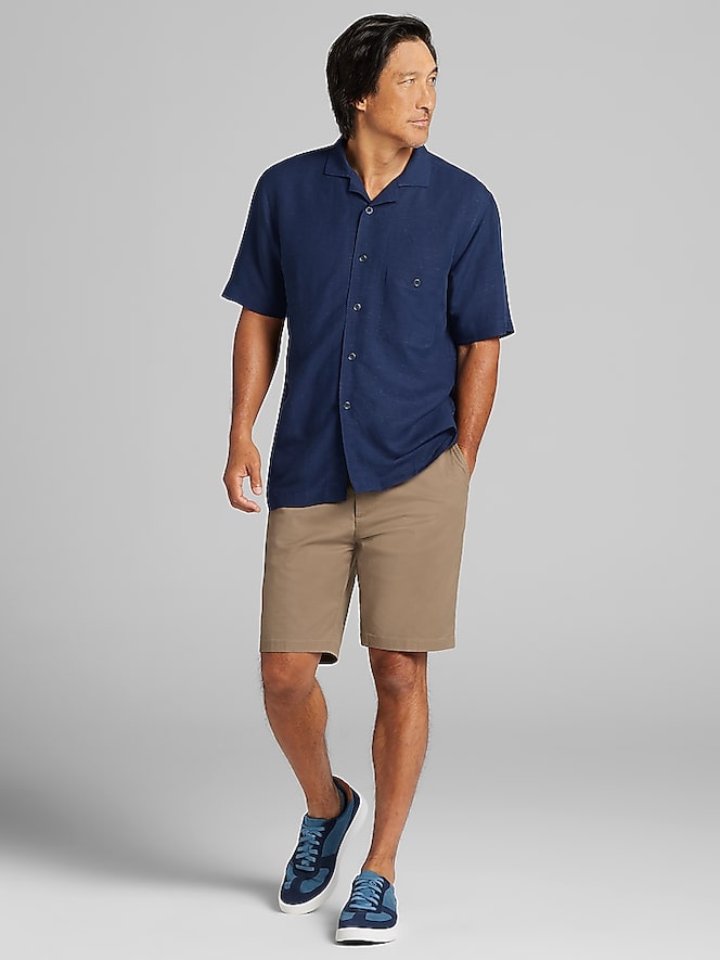 Joseph Abboud Modern Fit Woven Camp Shirt