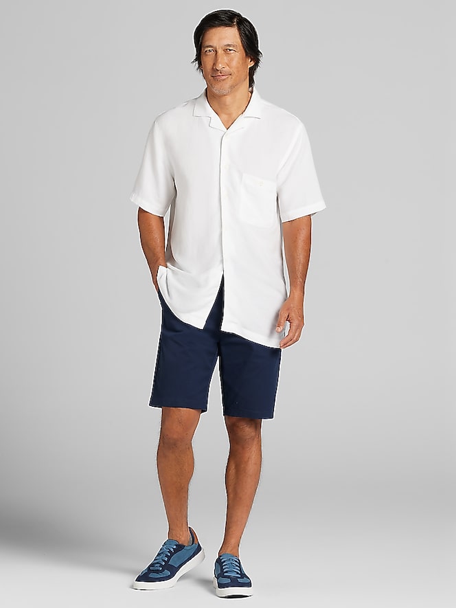 Joseph Abboud Modern Fit Woven Camp Shirt