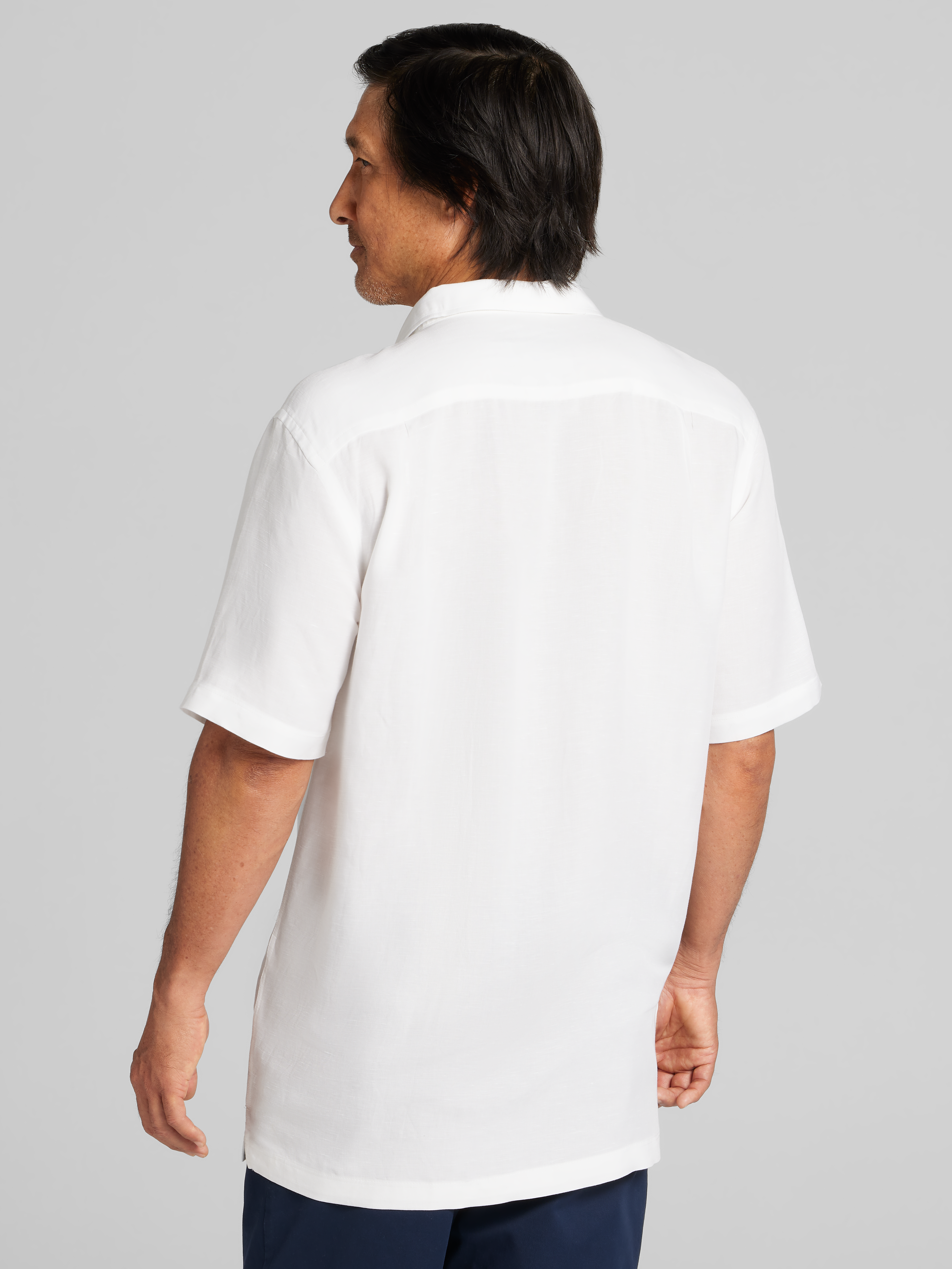 Modern Fit Woven Camp Shirt