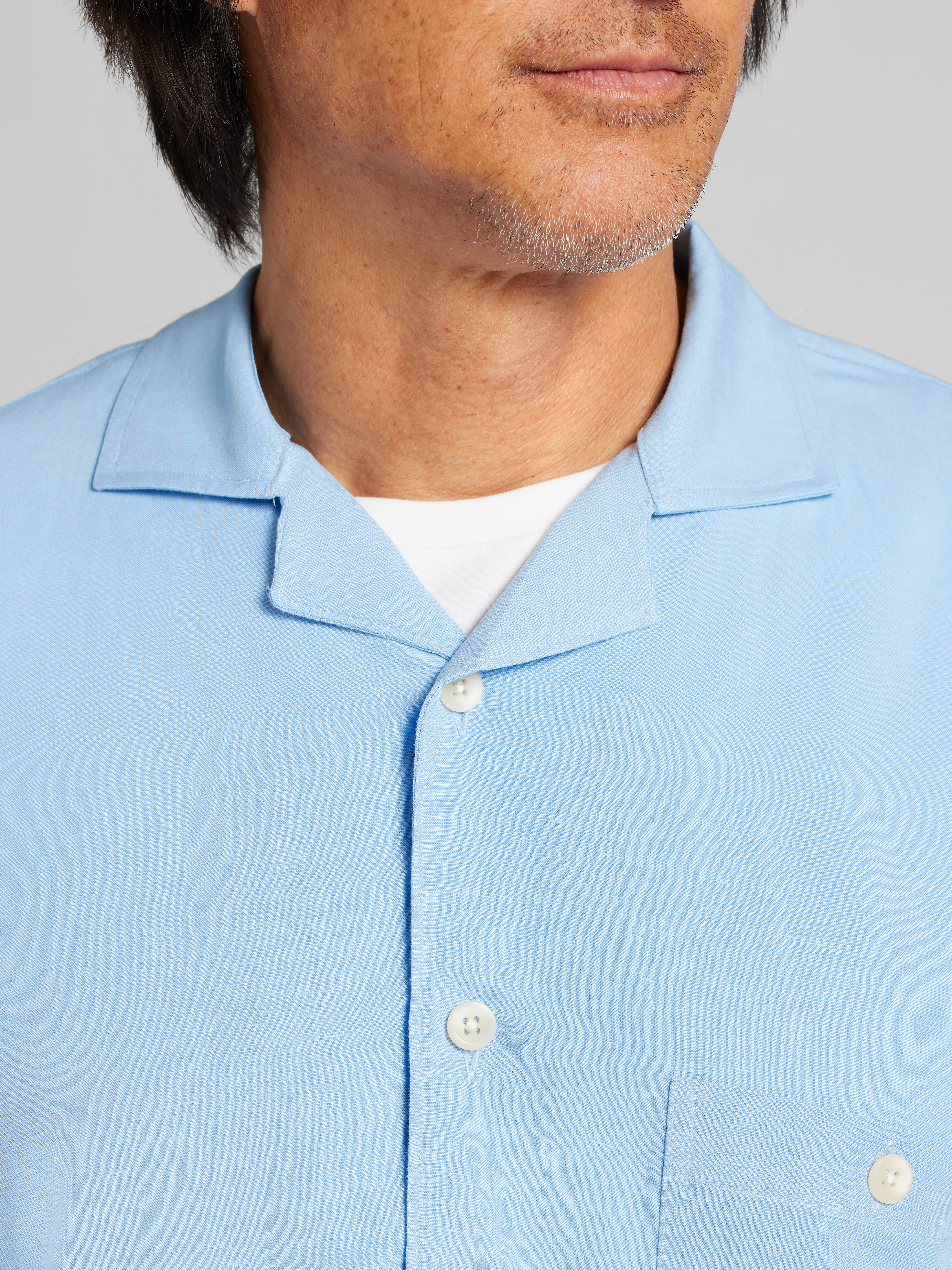 Modern Fit Woven Camp Shirt