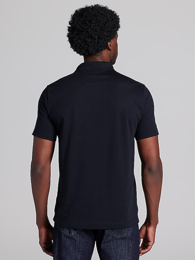 Awearness Kenneth Cole Slim Fit Solid Knit Polo