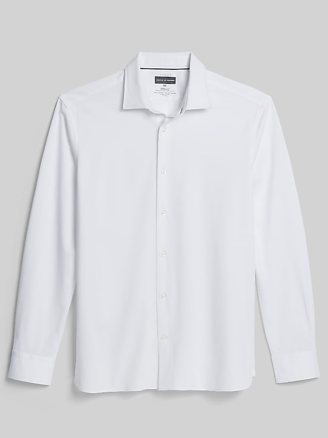 Joseph Abboud Modern Fit Jaspe Knit Button Up Shirt