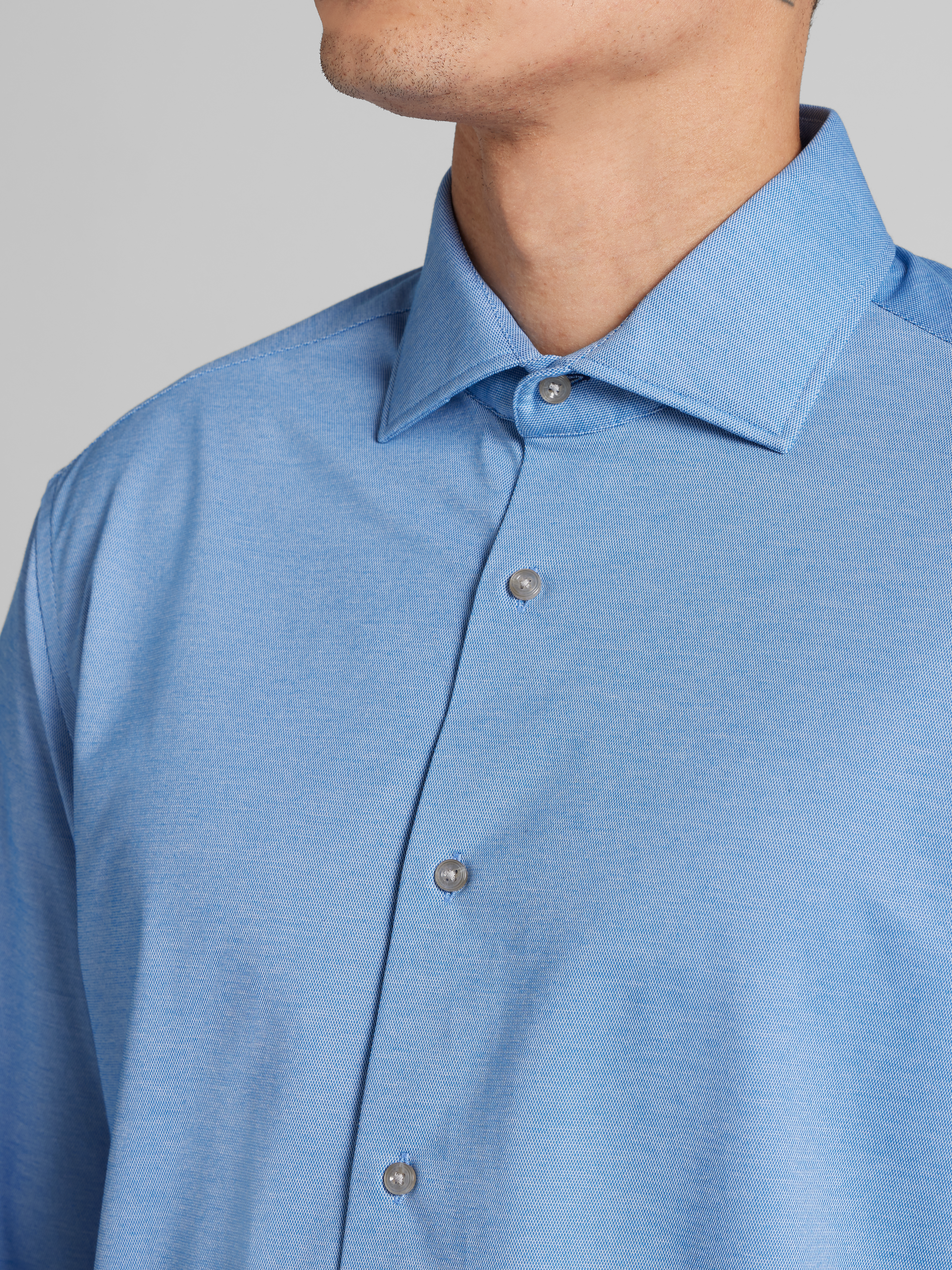 Modern Fit Performance 4-Way Stretch Button Up Shirt