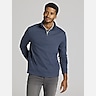 Joseph Abboud Luxe Cotton French Ribbed Quarter Zip Pullover