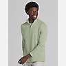 Joseph Abboud Luxe Cotton French Ribbed Quarter Zip Pullover