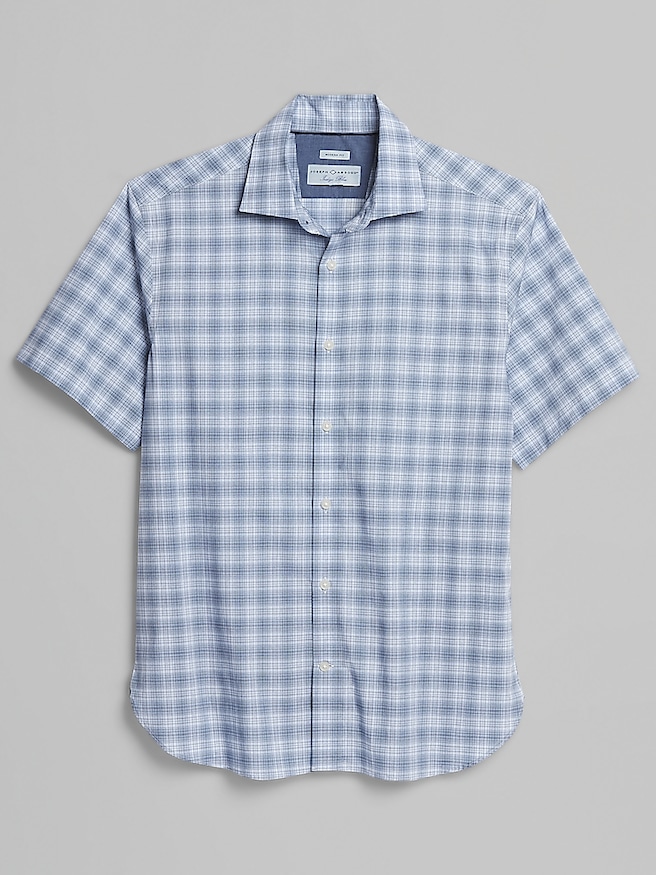Joseph Abboud Big & Tall Men's Modern Fit Button Up Shirt , Light Blue