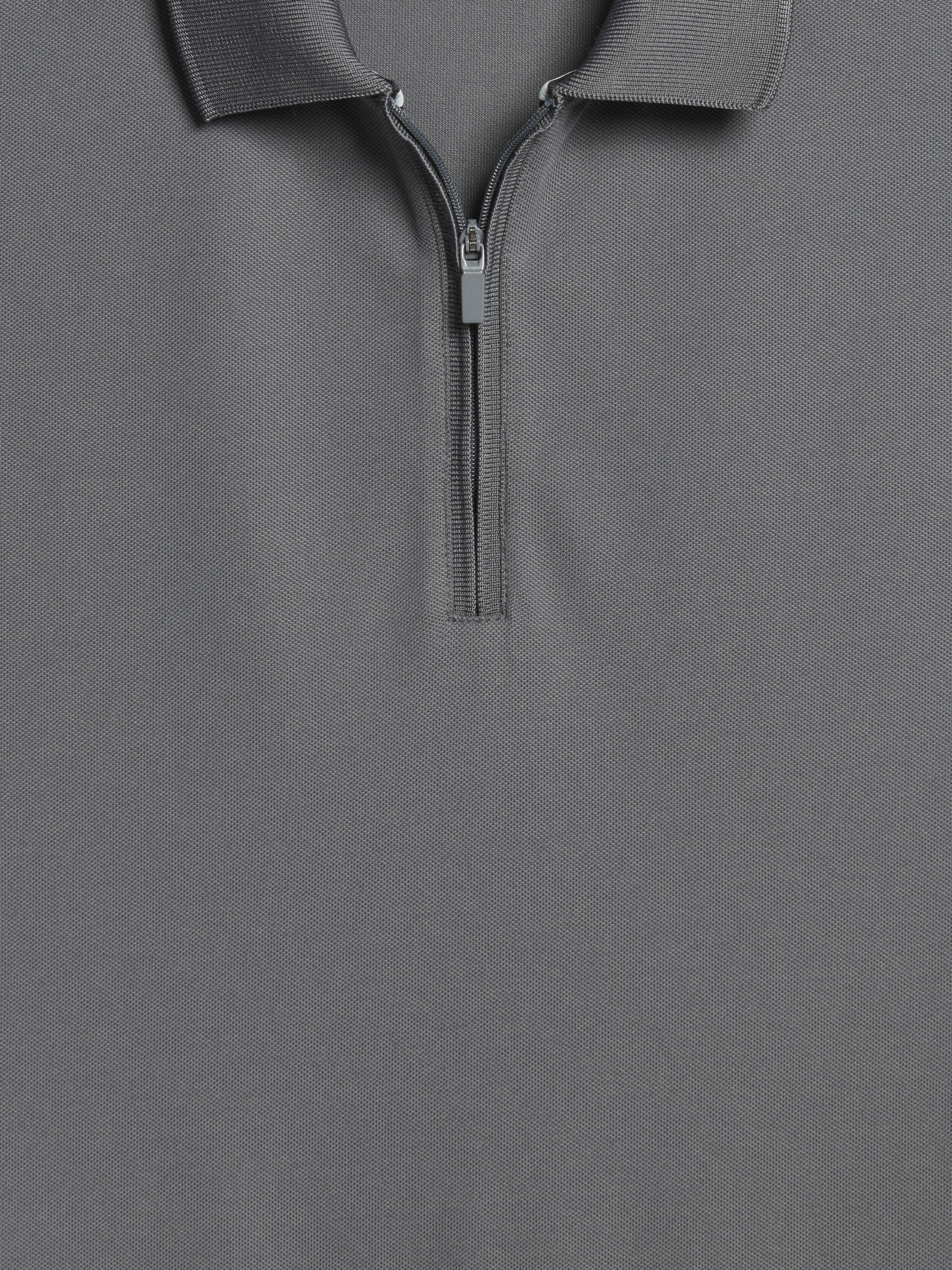 Slim Fit Performance Tech Zip Polo