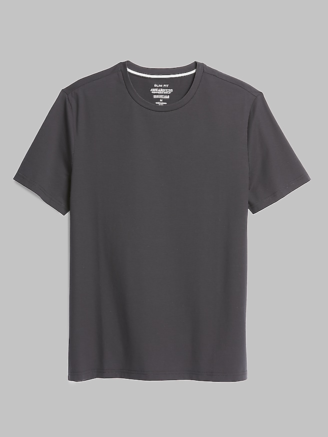 Awearness Kenneth Cole Men's Slim Fit Performance Crewneck Tee , Black
