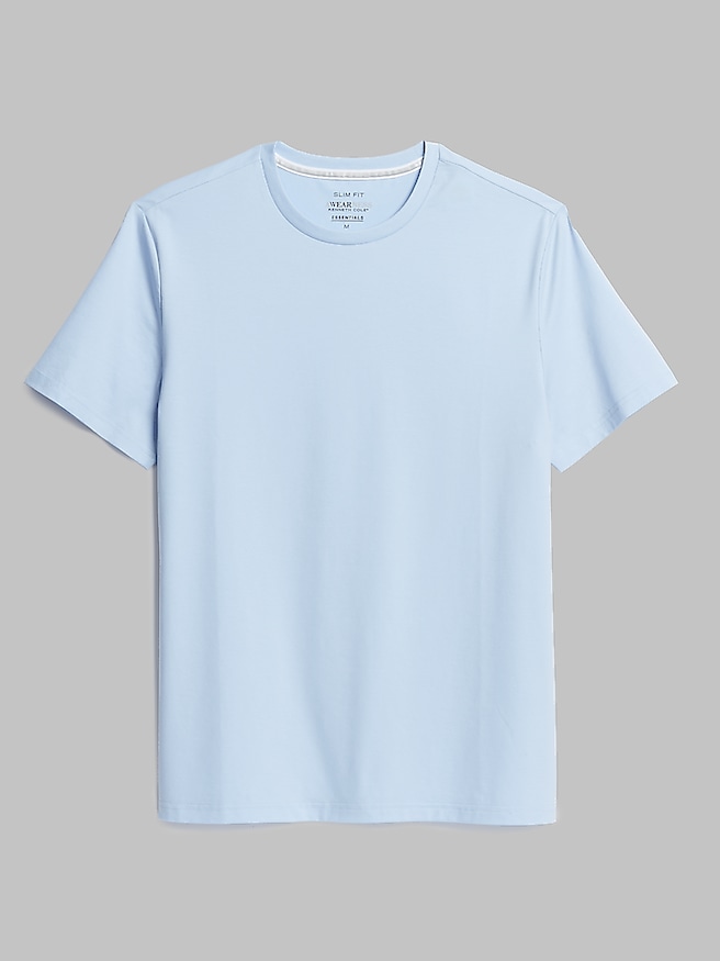Awearness Kenneth Cole Big & Tall Men's Slim Fit Performance Crewneck Tee , Lt Blue