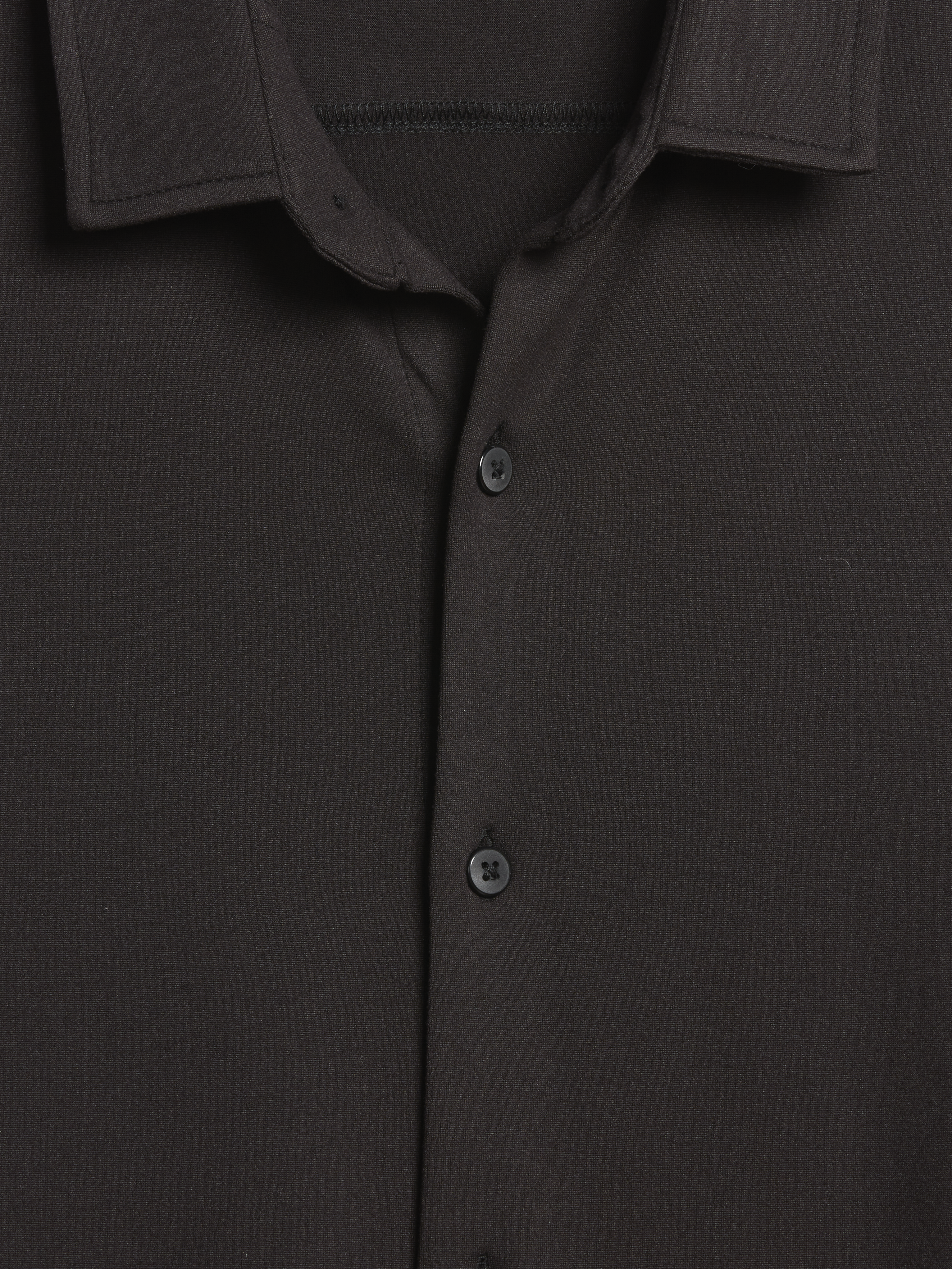Slim Fit Performance Knit Button Up Shirt