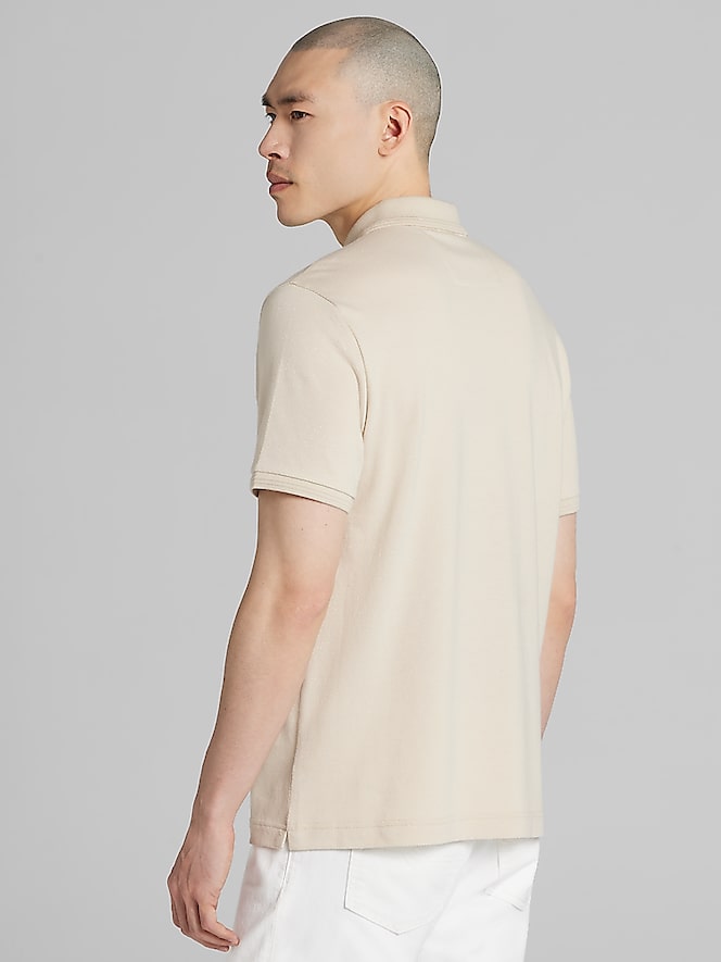 Awearness Kenneth Cole Slim Fit Jacquard Dot Polo