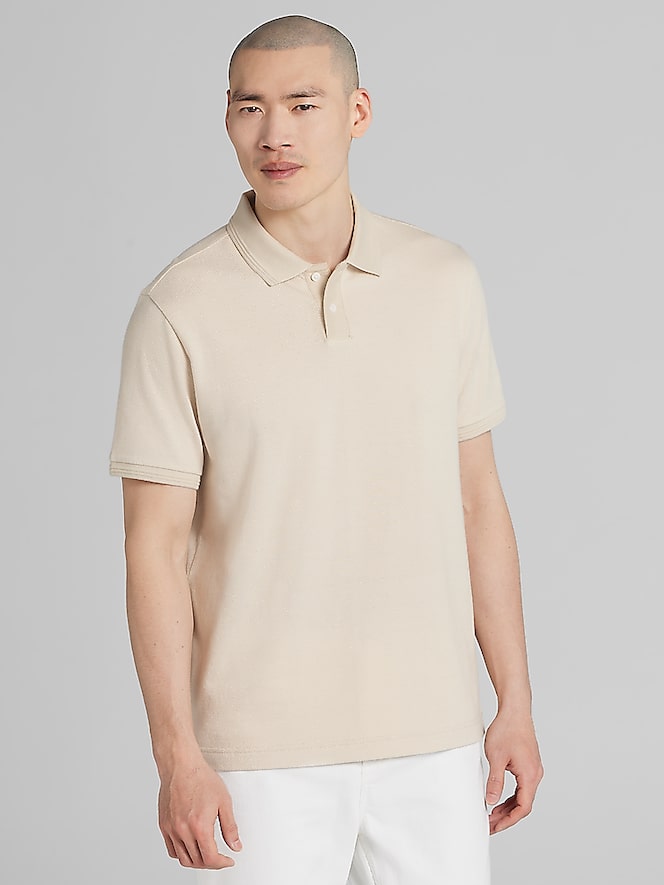 Awearness Kenneth Cole Slim Fit Jacquard Dot Polo