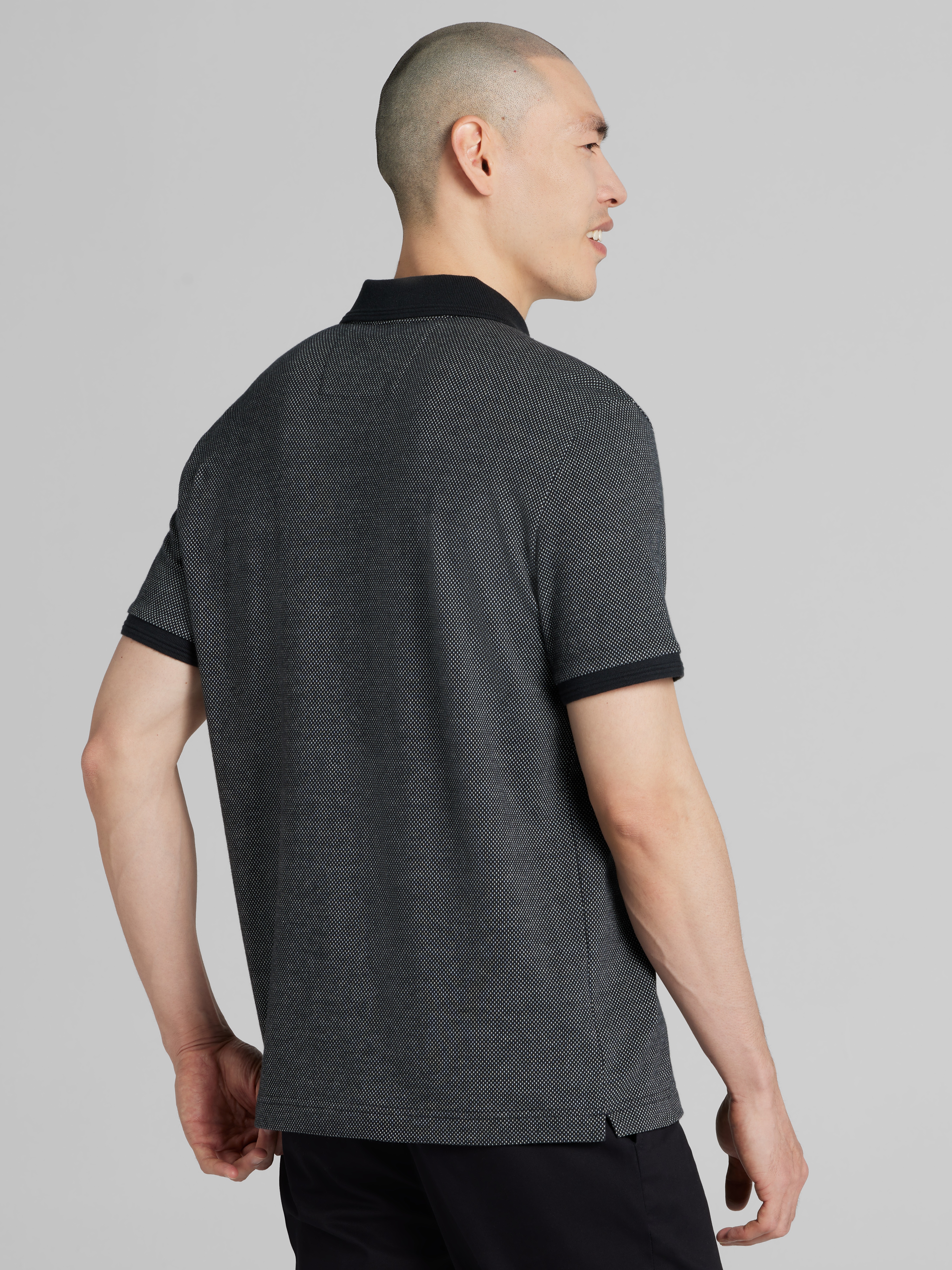 Slim Fit Jacquard Dot Polo