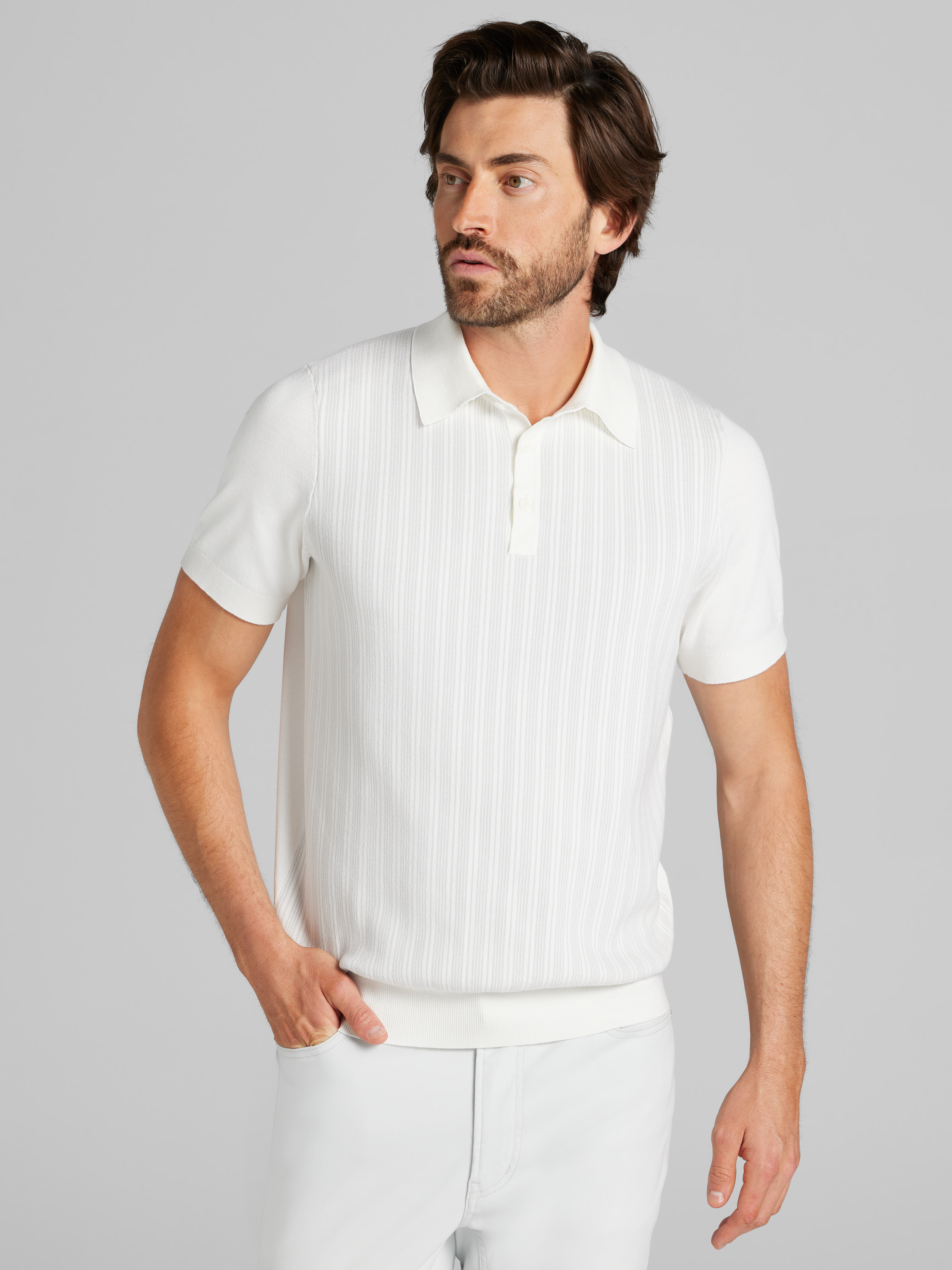 ウエア BEAMS - CLUBHAUS &quot;The Crew&quot; Polo - White CLUBHAUS 