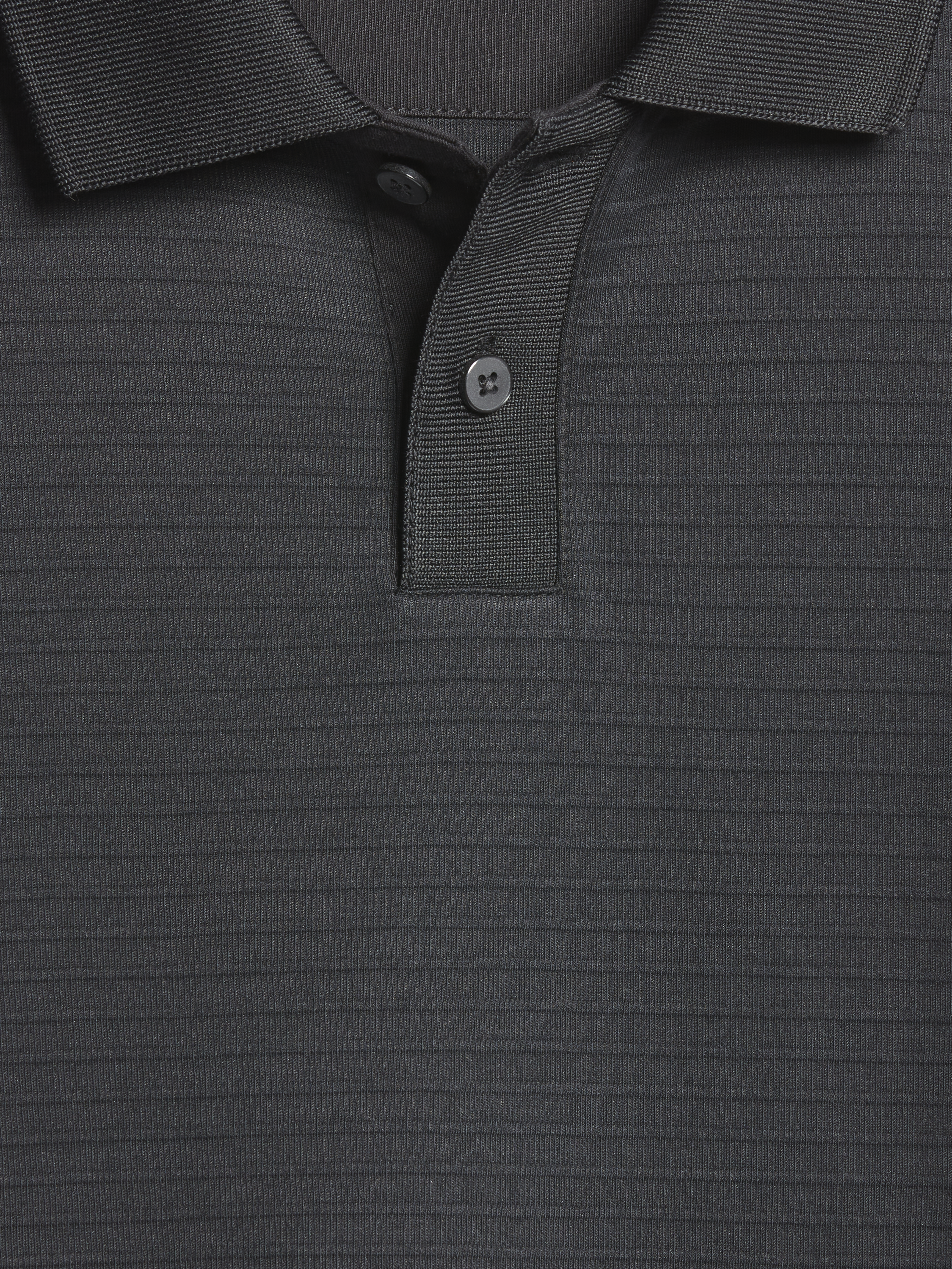 Slim Fit Ottoman Ribbed Polo