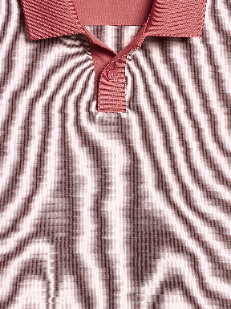 Slim Fit Ottoman Ribbed Polo