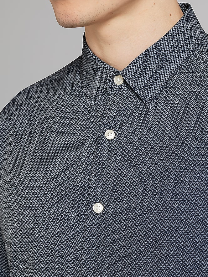 Awearness Kenneth Cole Slim Fit 4-Way Stretch Button Up Shirt