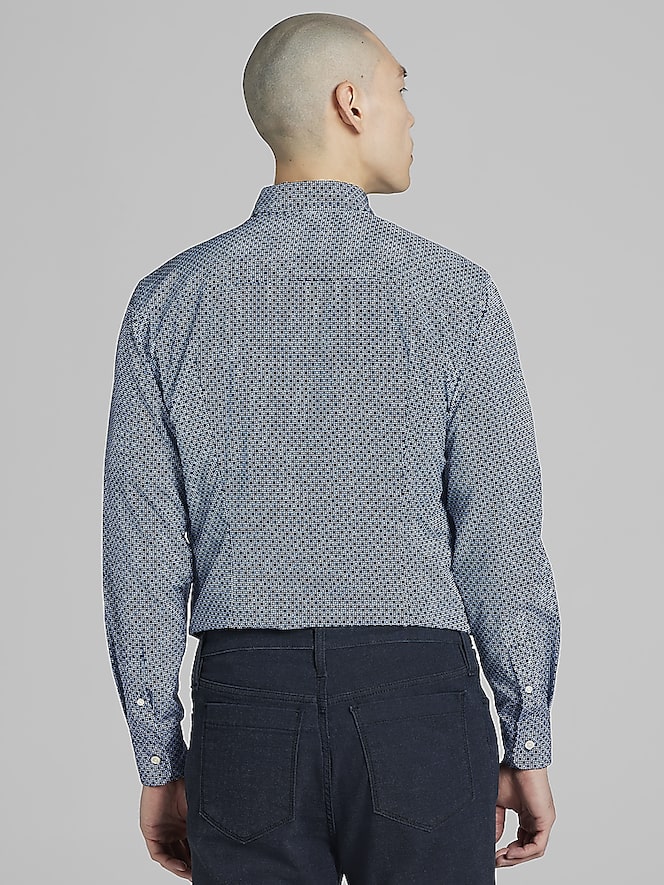 Awearness Kenneth Cole Slim Fit 4-Way Stretch Button Up Shirt