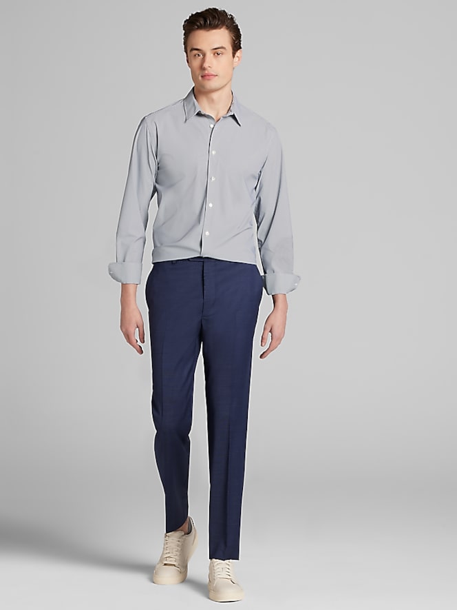 Awearness Kenneth Cole Slim Fit 4-Way Stretch Button Up Shirt