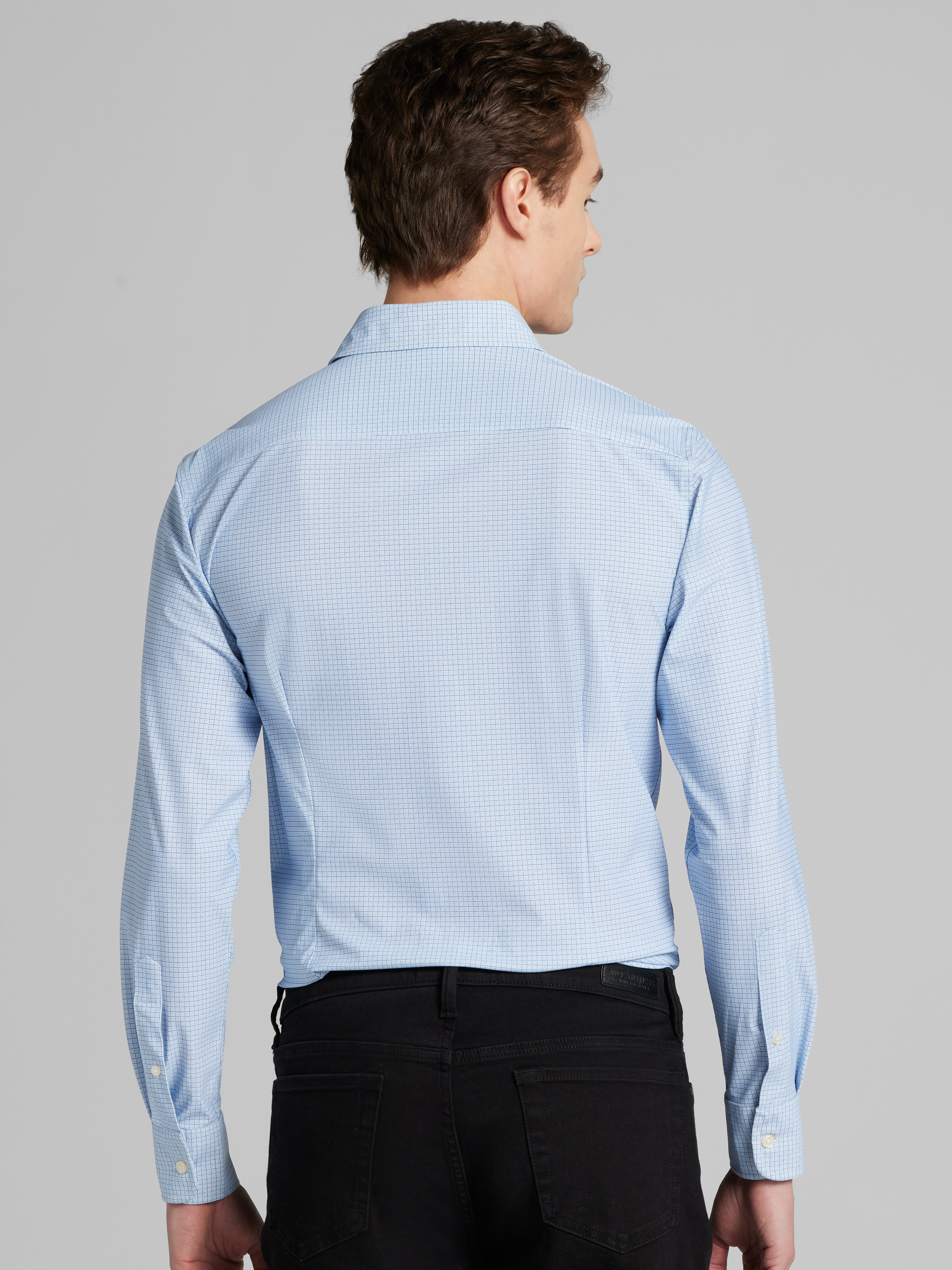 Slim Fit 4-Way Stretch Button Up Shirt