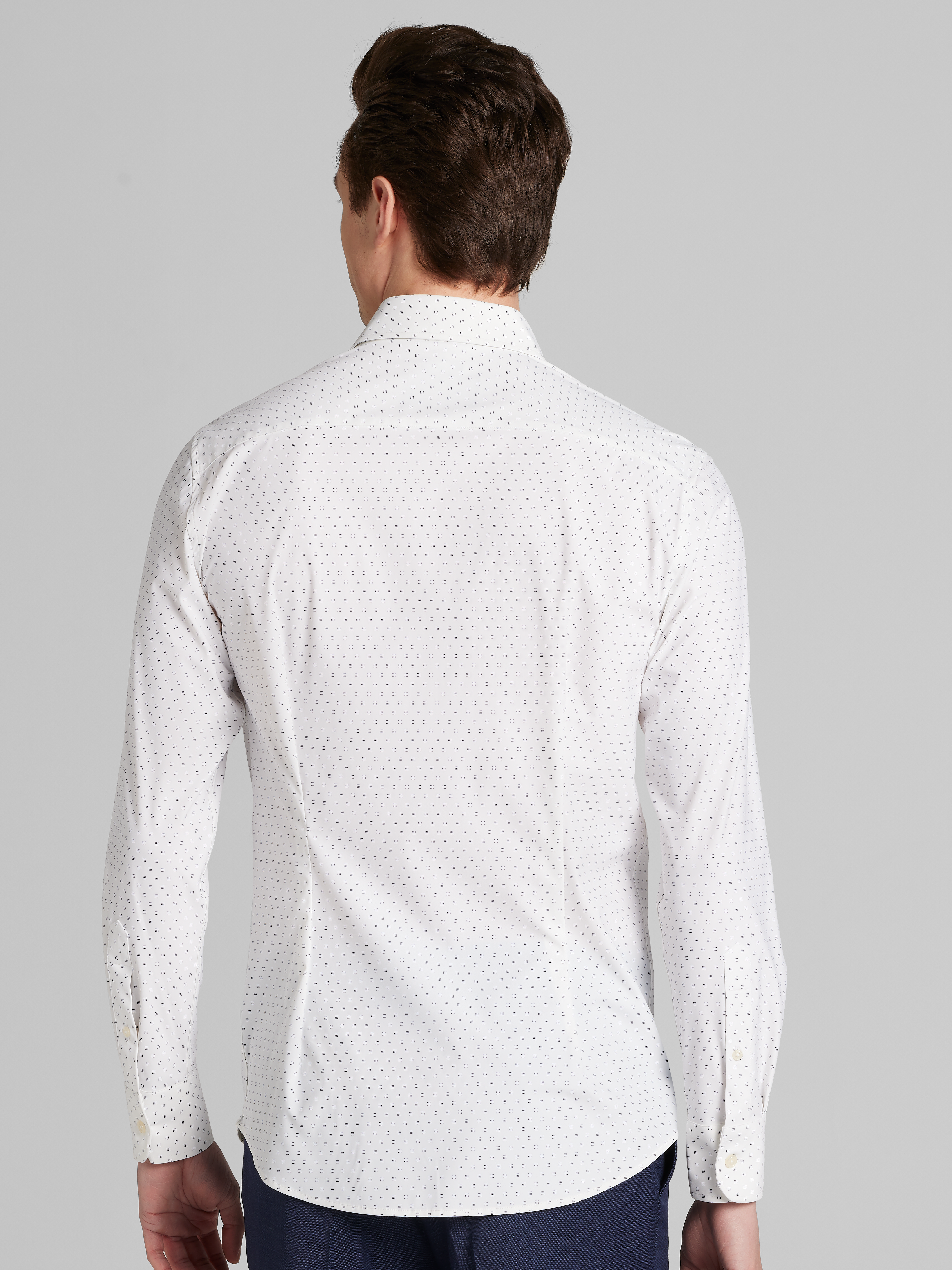 Slim Fit 4-Way Stretch Button Up Shirt