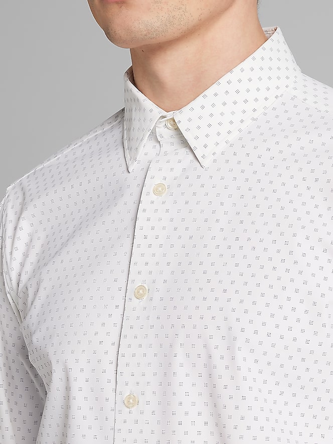 Awearness Kenneth Cole Slim Fit 4-Way Stretch Button Up Shirt