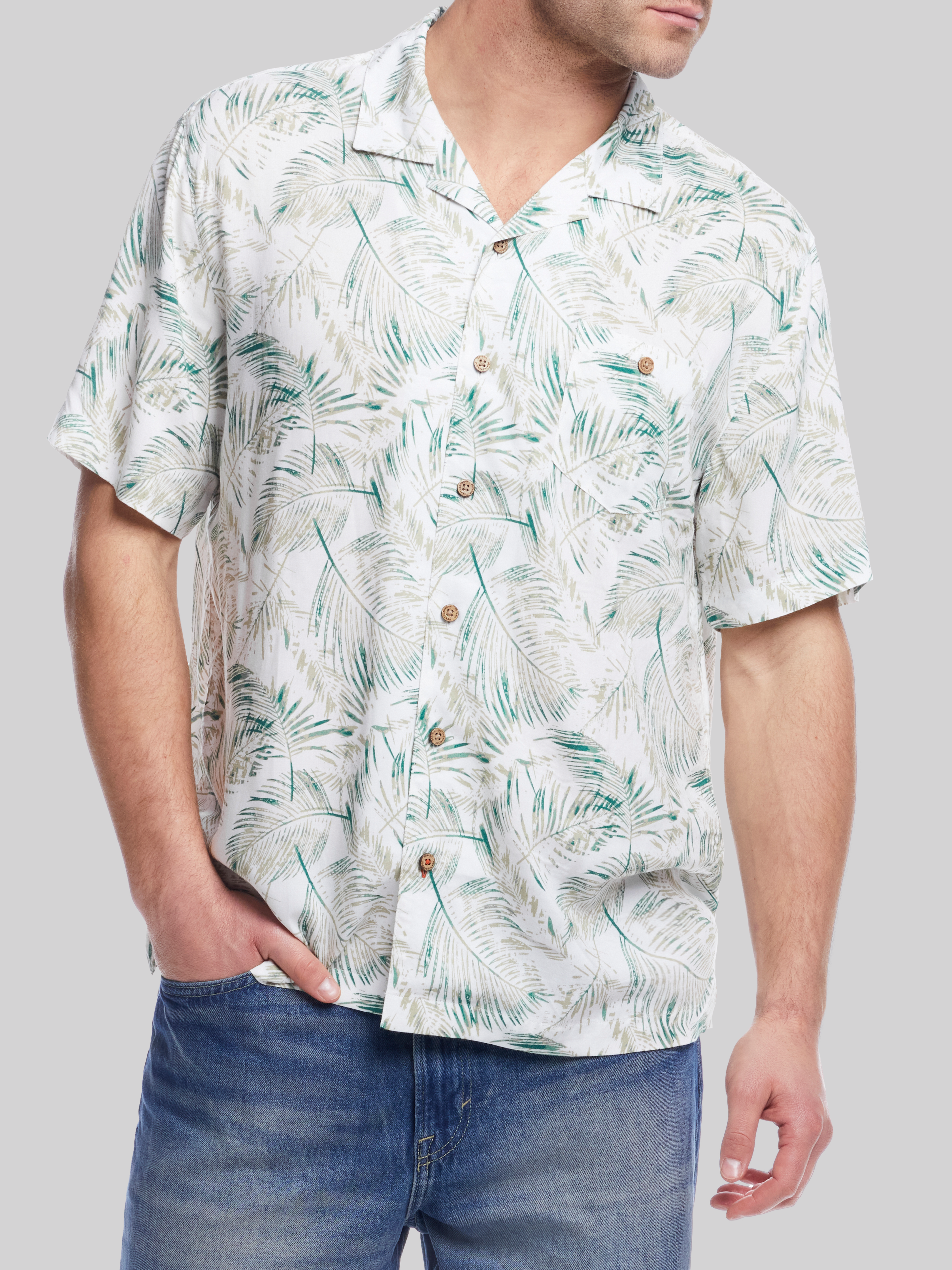 Classic Fit Short Sleeve Camp Shirt