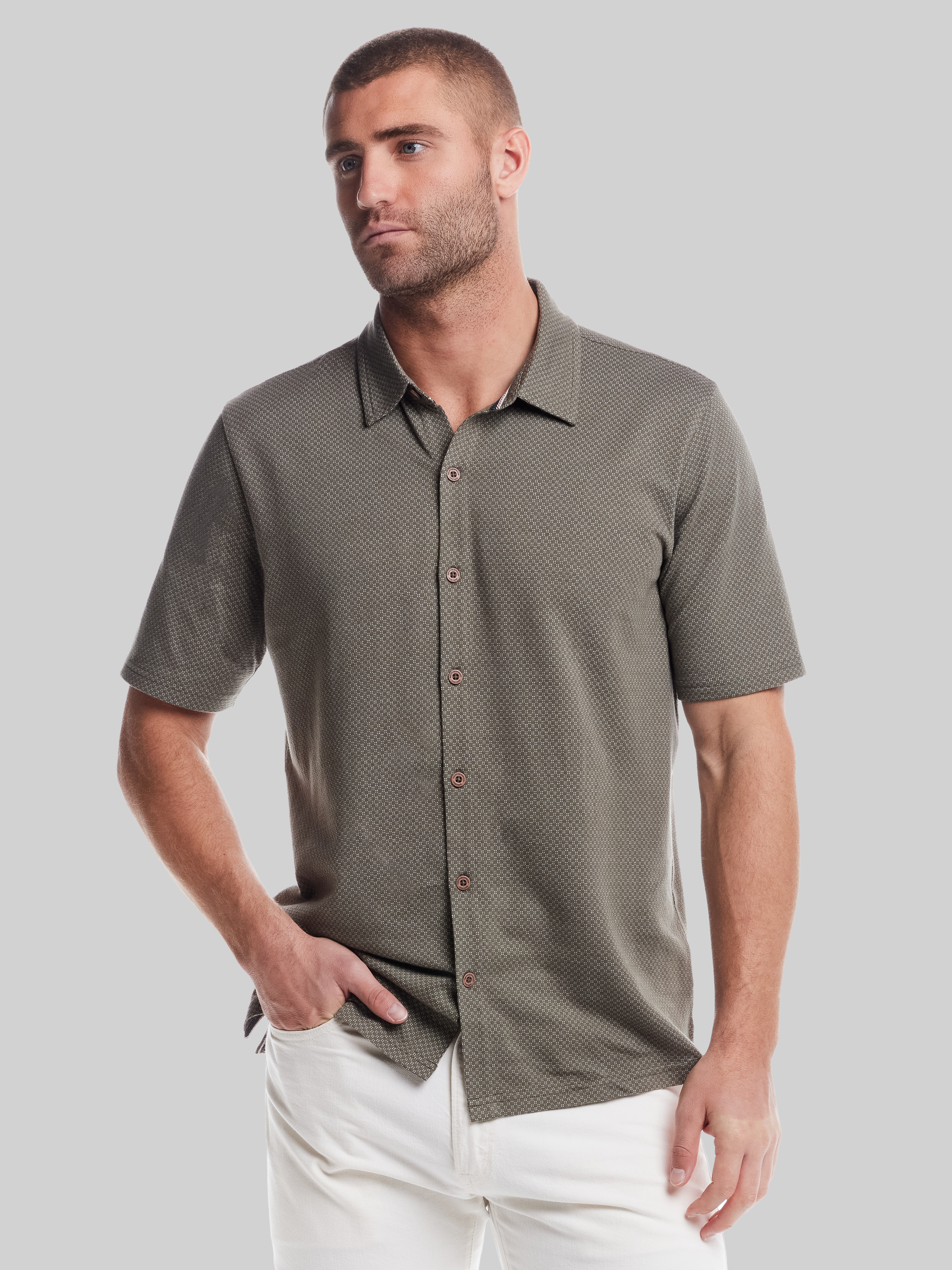 Mens Short Sleeve Summer Dress Shirts