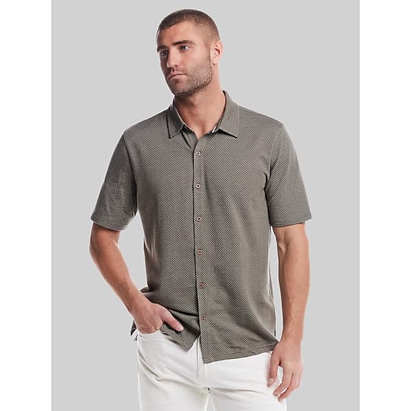Weatherproof Vintage Big & Tall Men's Classic Fit Button Up Shirt Olive - Size: XXL TMW6BLB50009