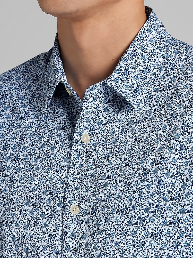 men's slim fit floral dress shirt Slim Fit Men's Shirt – Floral Print Sartoriali 17 main image 1