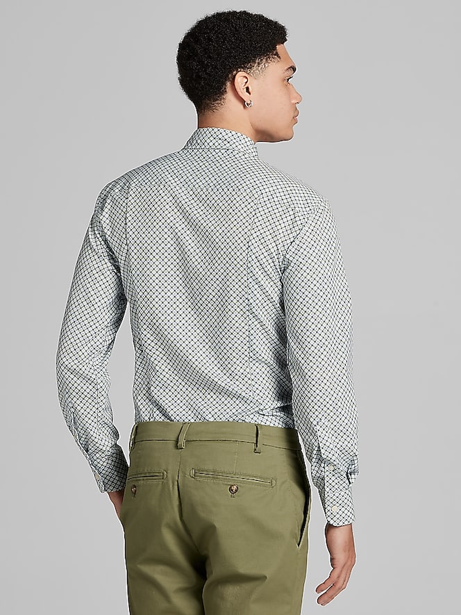 Awearness Kenneth Cole Slim Fit 4-Way Stretch Button Up Shirt