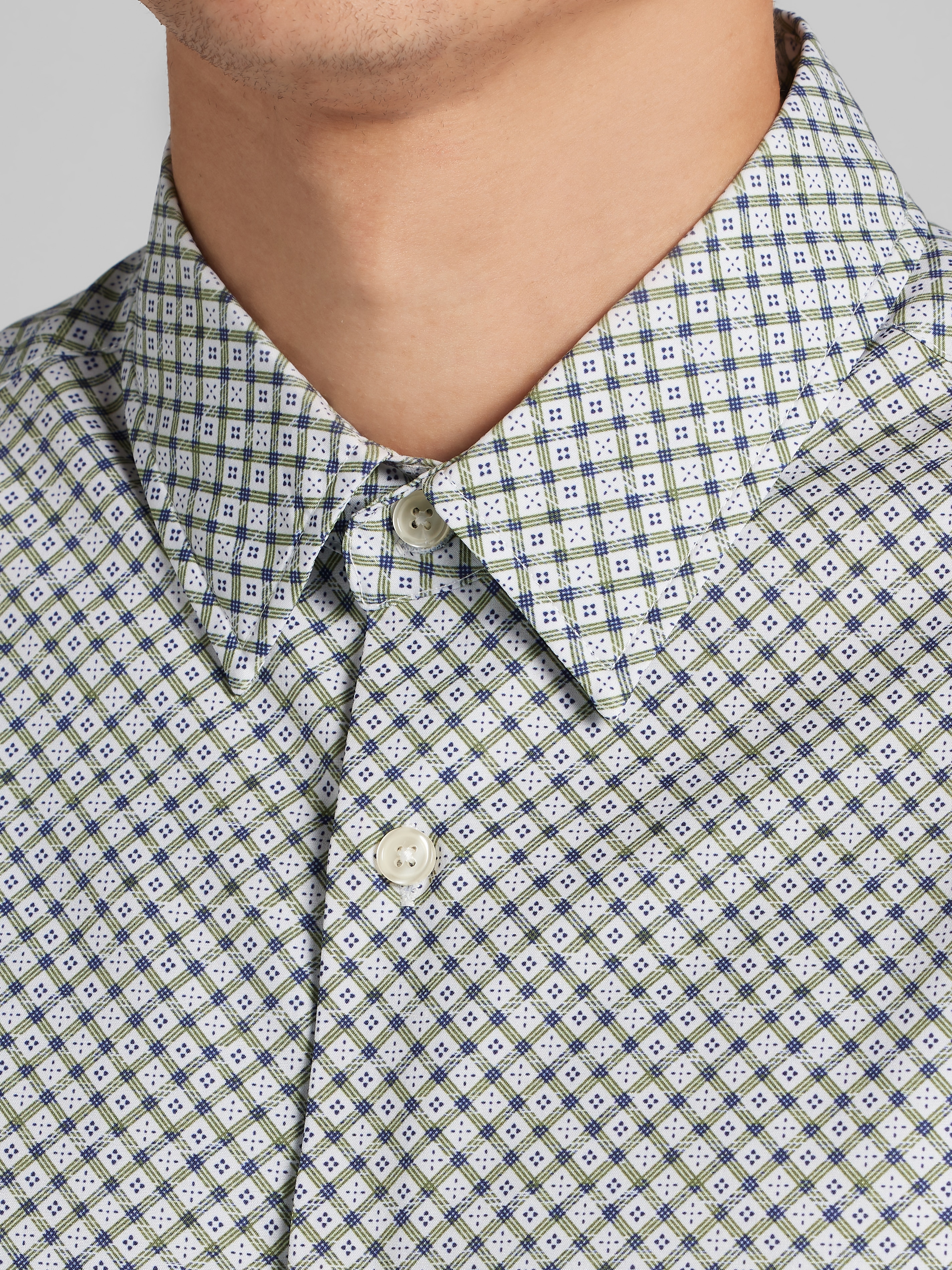 Slim Fit 4-Way Stretch Button Up Shirt