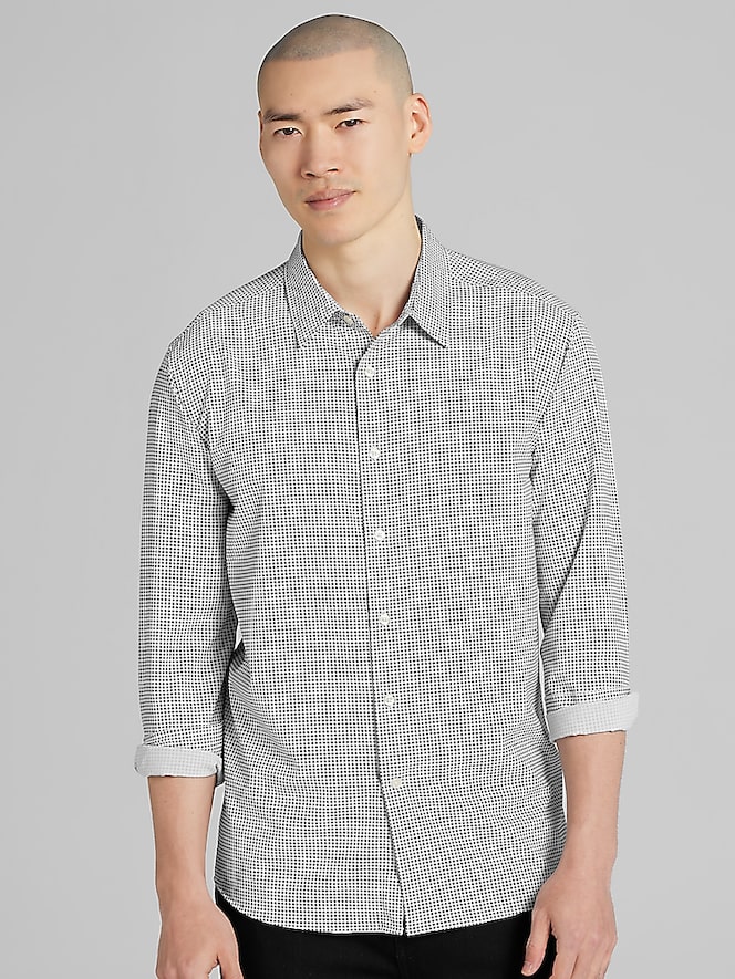 Awearness Kenneth Cole Slim Fit 4-Way Stretch Button Up Shirt
