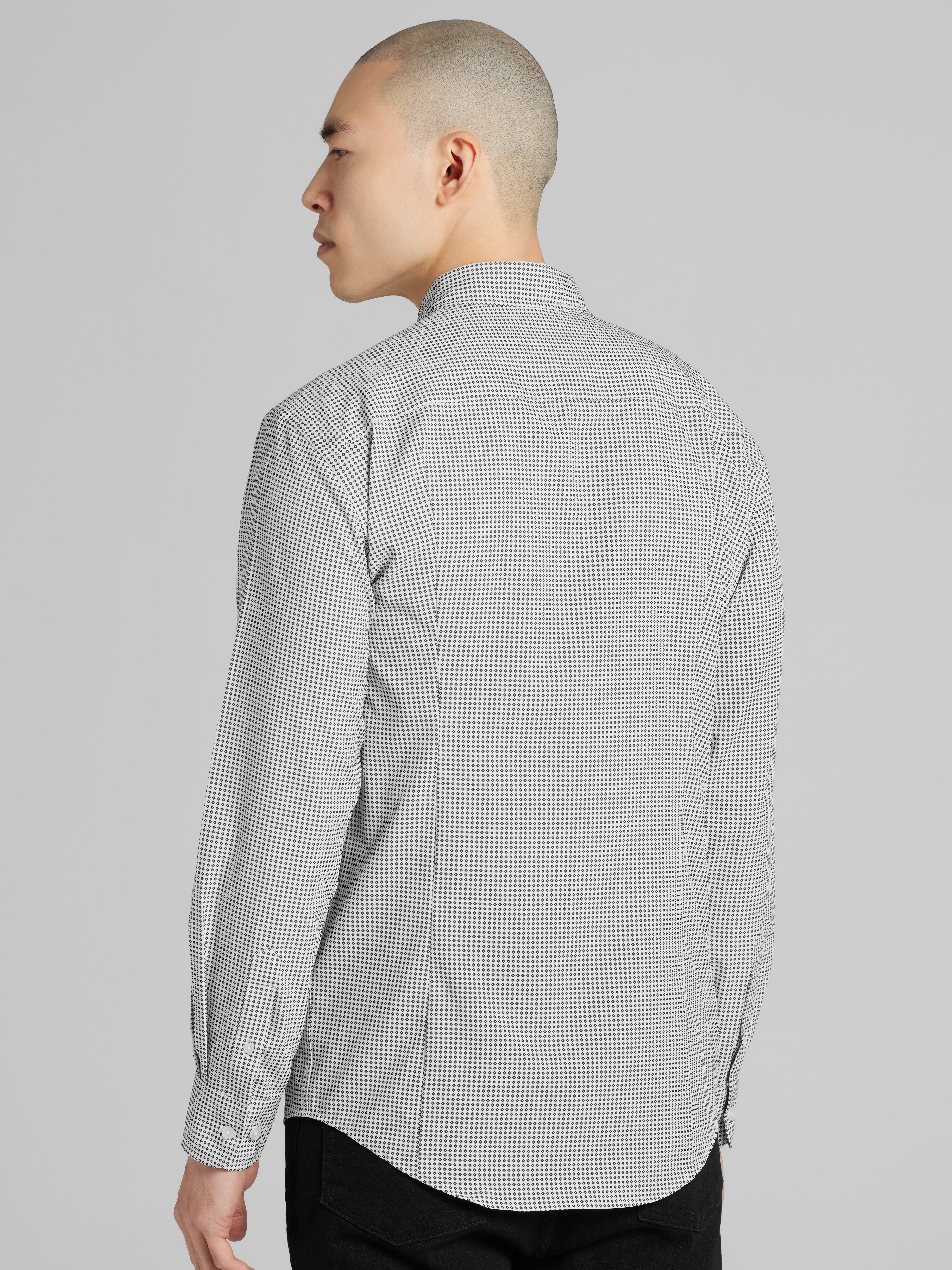 Slim Fit 4-Way Stretch Button Up Shirt