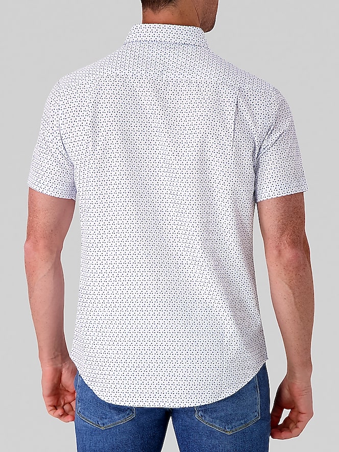 Report Collection Modern Fit 4-Way Stretch Button Up Shirt