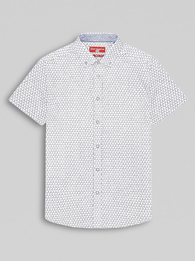 Report Collection Modern Fit 4-Way Stretch Button Up Shirt