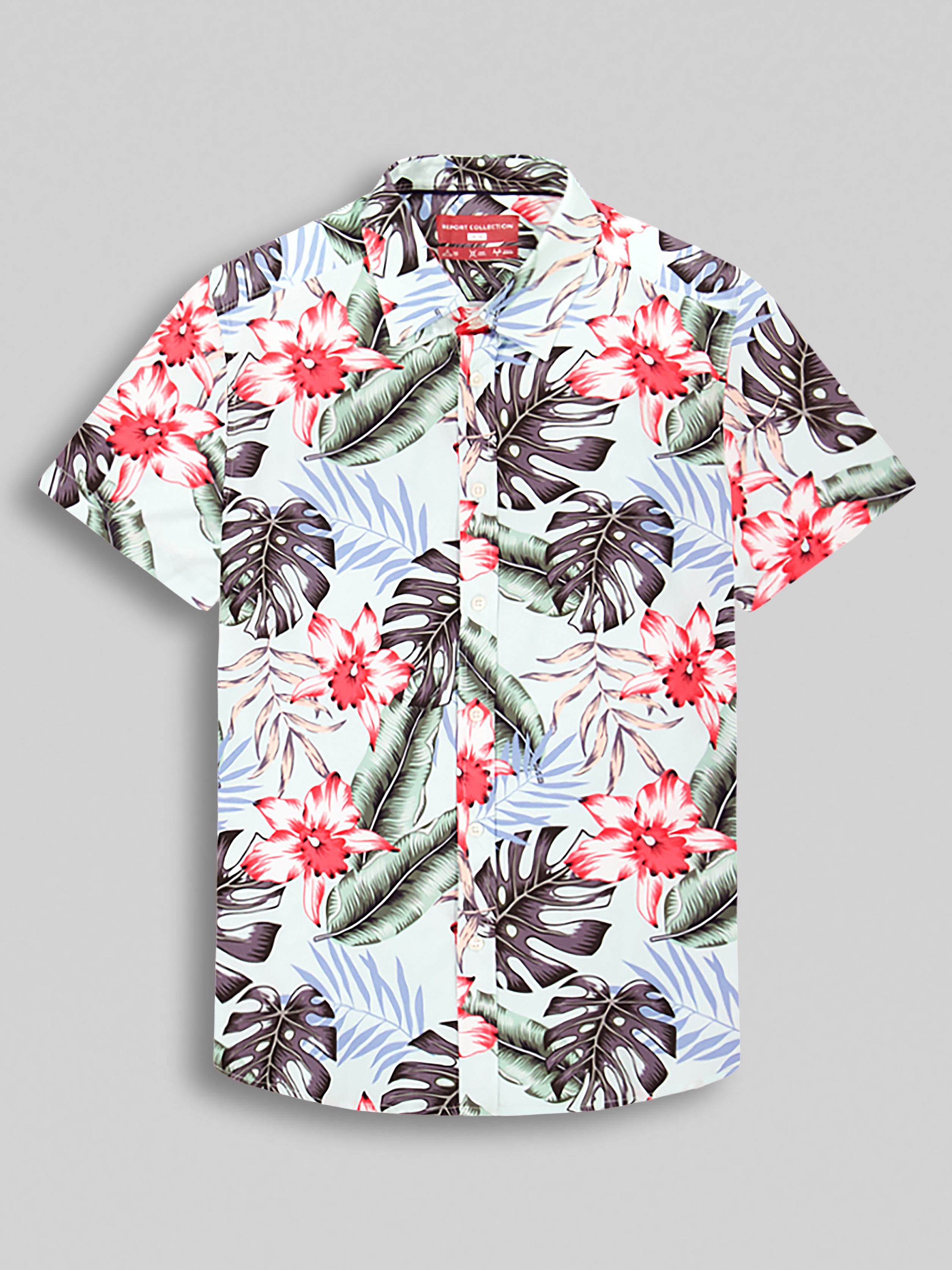 Modern Fit Short Sleeve 4-Way Stretch Button Up Shirt