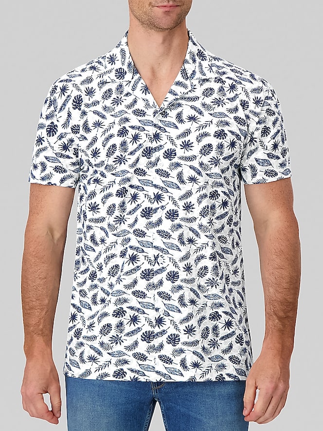 Report Collection Modern Fit Cotton Camp Shirt